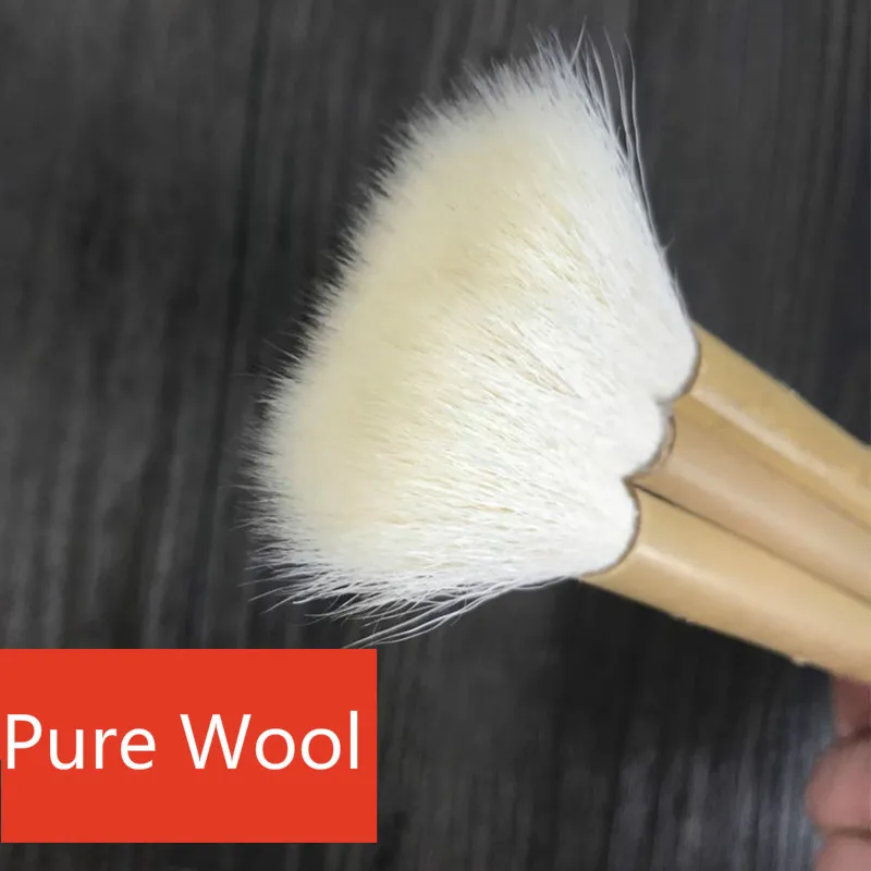 High Quality Wool Paint Brush Wooden Handle Goat Hair Joint Watercolor Acrylic Oil Brushes for Painting Art Supplies | Канцтовары для