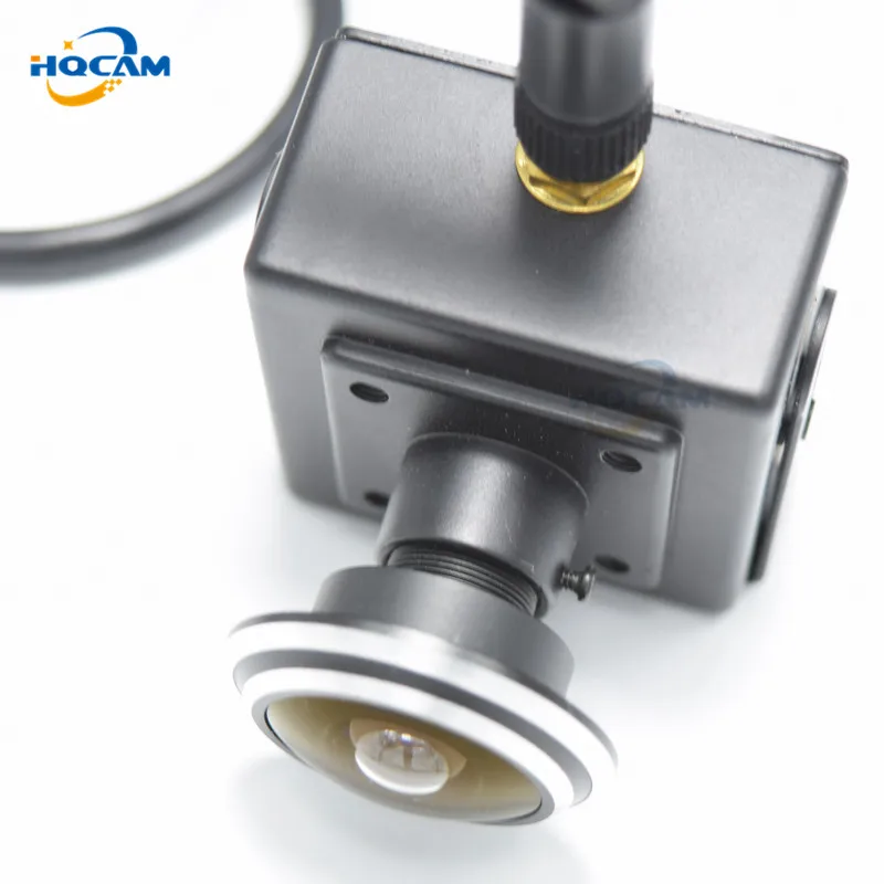 

HQCAM 1080P 1.78mm Fisheye Lens Wide Angle wifi ip camera 2.0 MP Wireless camera Indoor Smallest Wifi Ip Network Door Camera