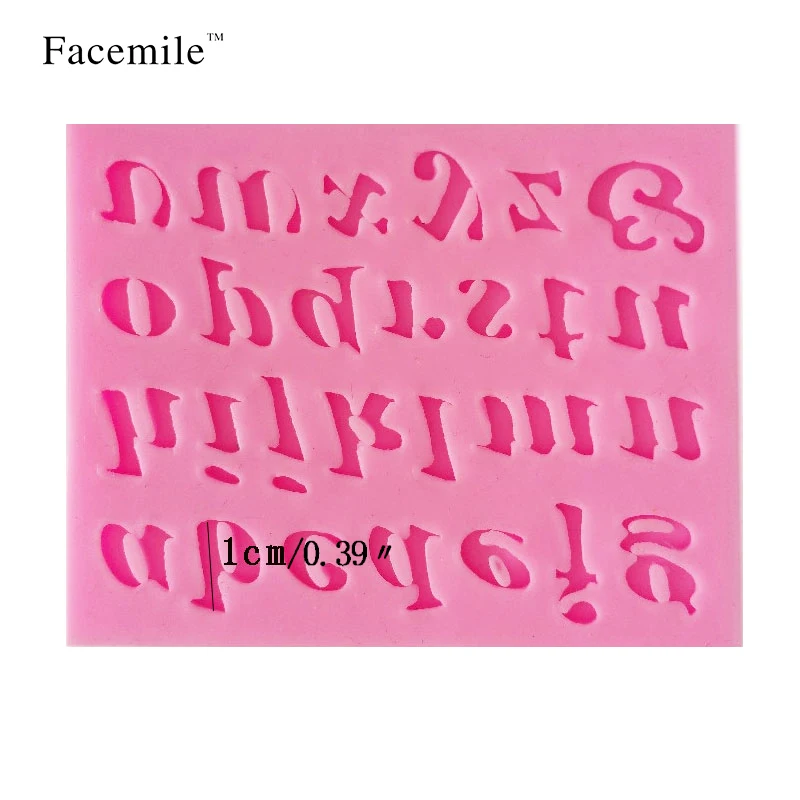 Силиконовая мини-форма для торта в форме букв Сахарная паста 3D инструмент
