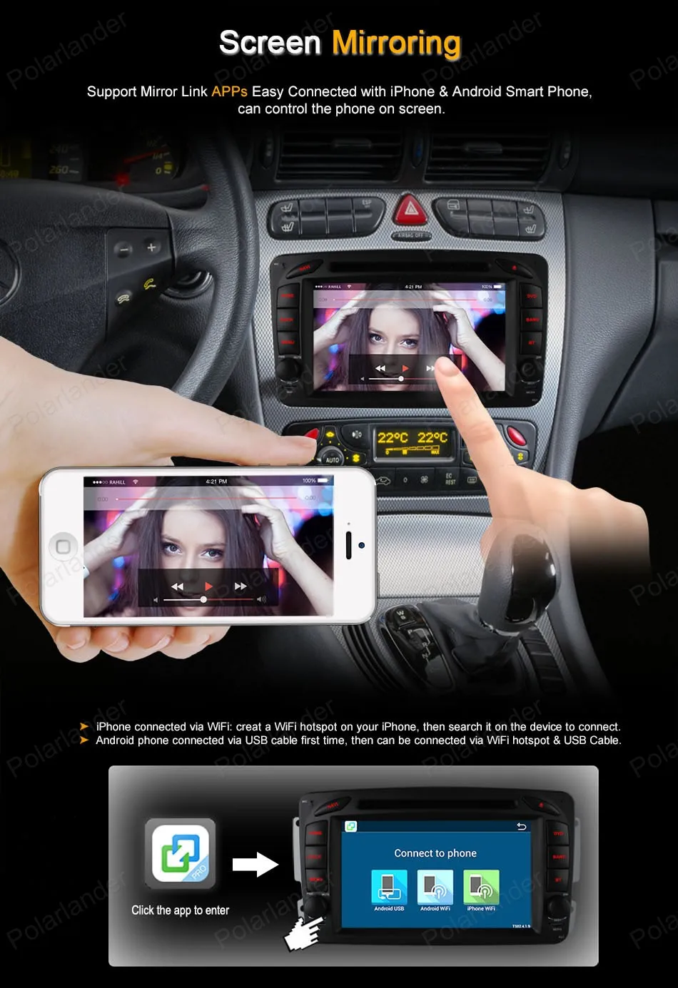 Android4.4 четырехъядерный автомобильный DVD для B/enz W209 W203 W168 M ML W163 W463 V/iano W639 V/ito V/aneo 1024*600