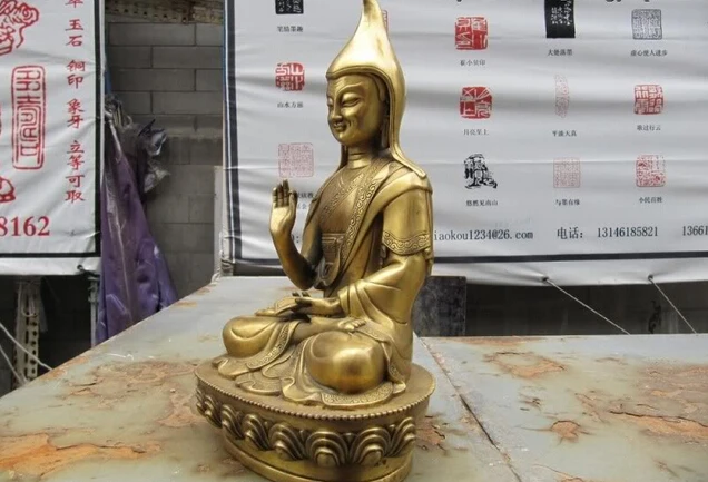 USPS в США S0318 Тибетский буддизм медная рафинированная статуя буддизма Далай ламы