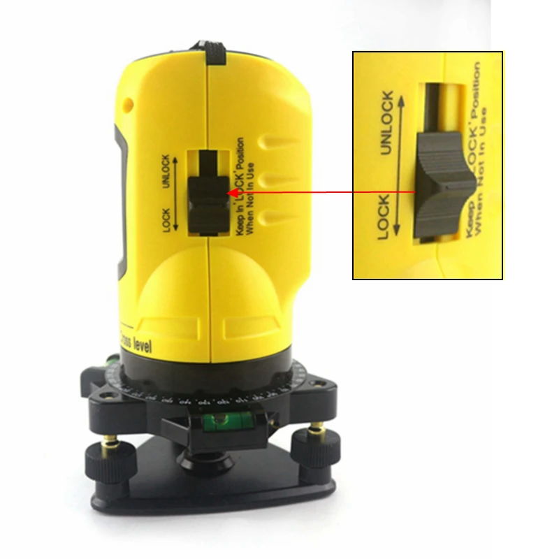 Лазерный уровень бытовой 2 линии крест 360 Поворотный Лазерная линия