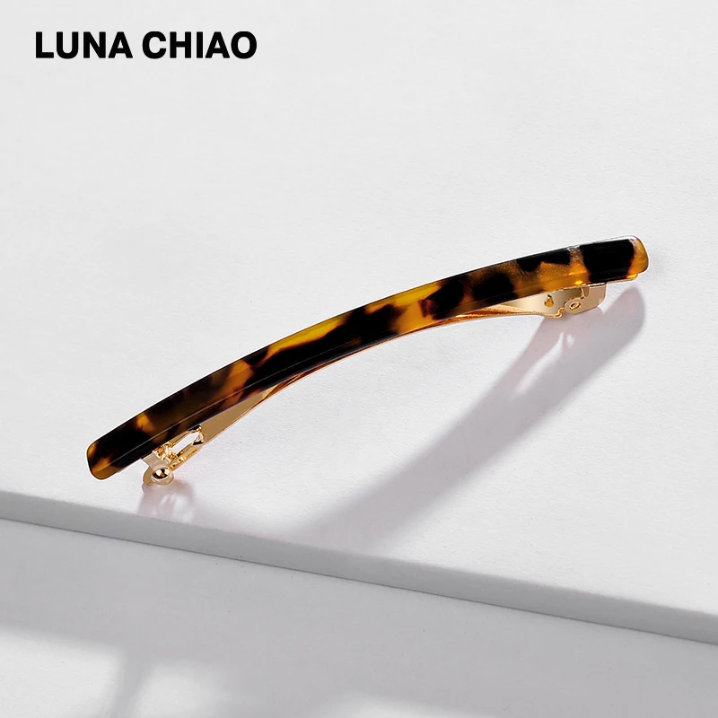 LUNA CHIAO, женские Украшения для волос, аксессуары для волос, черепаха, акриловые заколки, заколки для волос