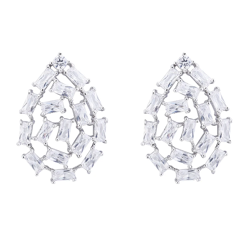 GAOLA High Quality Green Cubic Zircon Waterdrop Dangle Earrings Women Fashion Jewelry GLE9130 | Украшения и аксессуары