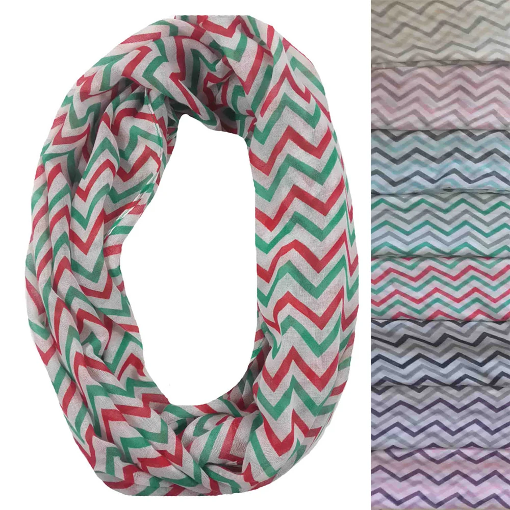 Шарф-снуд с принтом ЗигЗаг |