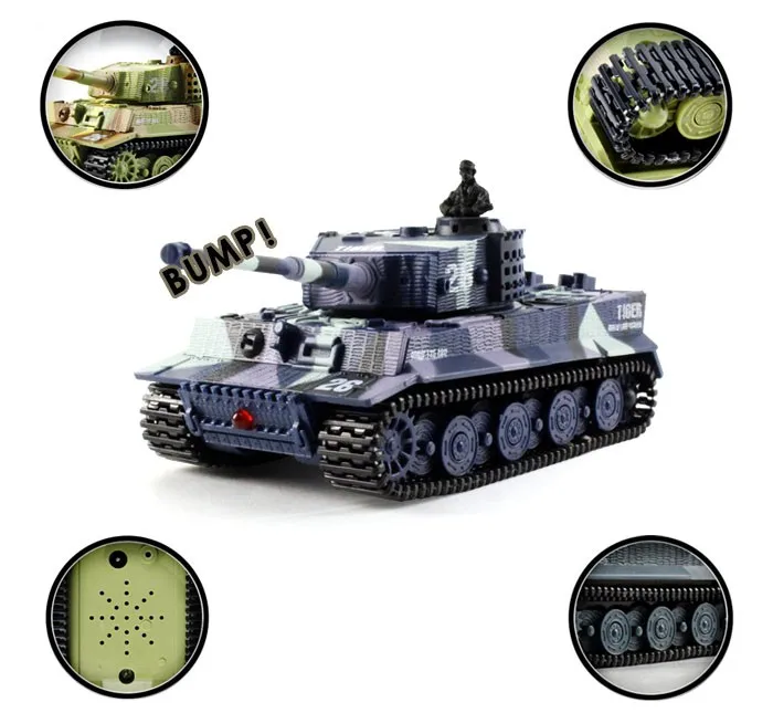 JSXuan моделирование немецкий RC Танк тигра 14 CH 1: 72 дистанционное управление имитация Panzer Мини RC танки для детей игрушка детский подарок