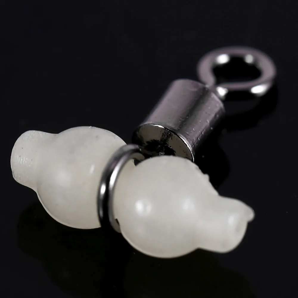 30 шт 2 #4 # светящиеся рыболовные Вертлюги роликовых вертлюгов крюк разъемы