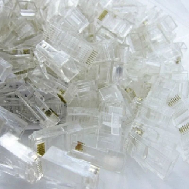 5 шт. RJ45 CAT5E модульный разъем 8P8C сетевой COB Ethernet 8 ядер головки сетевого кабеля с