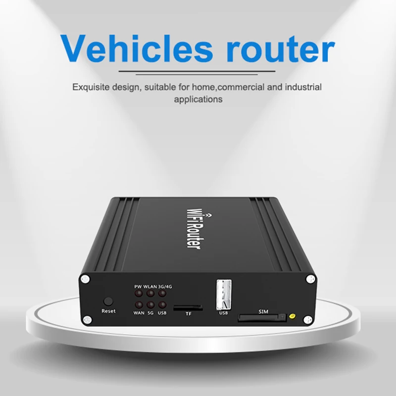 Slot para Cartão para Carro 4g sem Fio Veículo Roteador Banda Dupla Openwrt Ônibus 12 v 3g – Wi-fi Sim 1200 Mbps Externos Antenas 5dbi Lte