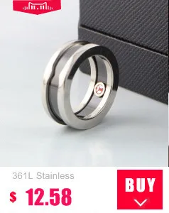 361L нержавеющая Классическая мода милосердие красный кольцо любовь из титановой стали кольцо черный керамика пара для женщин и мужчин