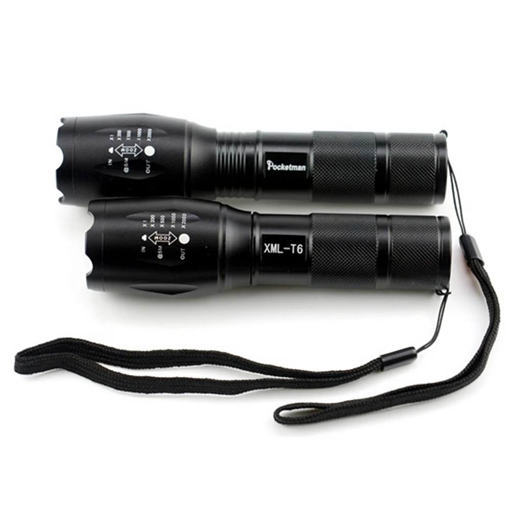 Высококачественный супер яркий XML T6 из светодиодов фонарик 5 режима 2000 Lumens Zoomable