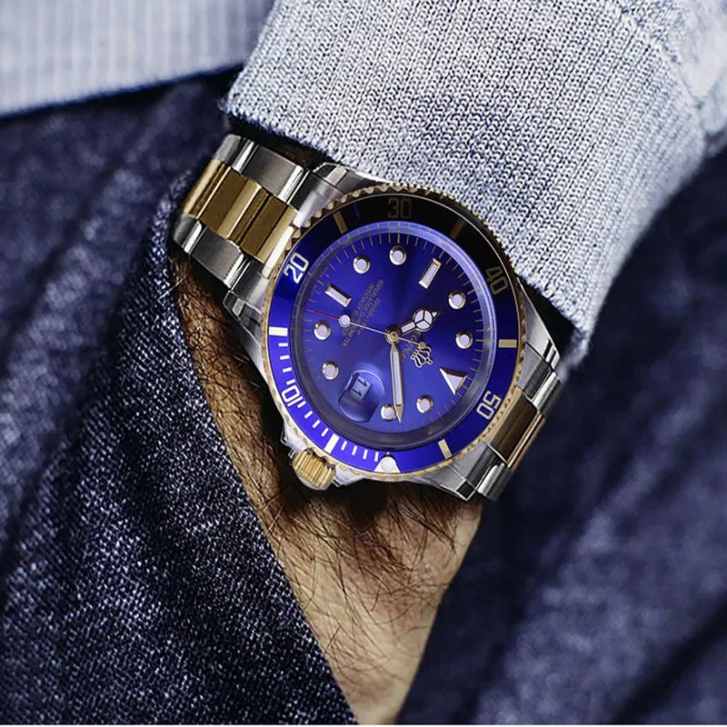 2019 Новинка! 5 бар Водонепроницаемый Фирменная Новинка Реджинальд модные часы Для