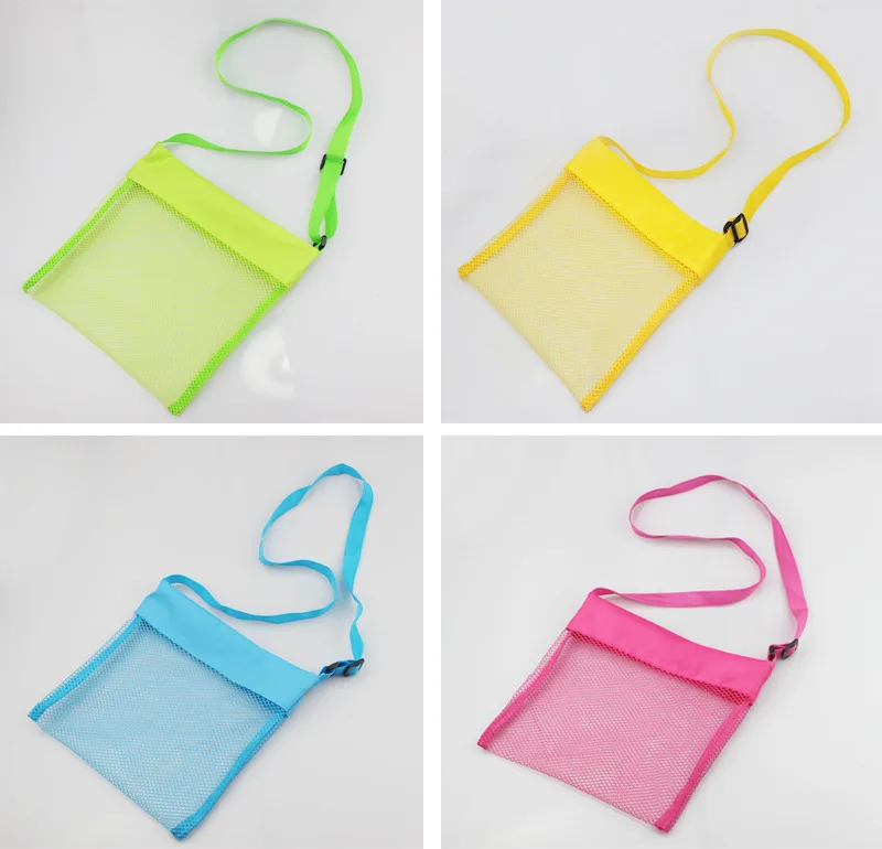 5 Color Children Mesh Shell Bag Seashell New Summer Beach Tote Shells Receive Practical Bags For | Дом и сад