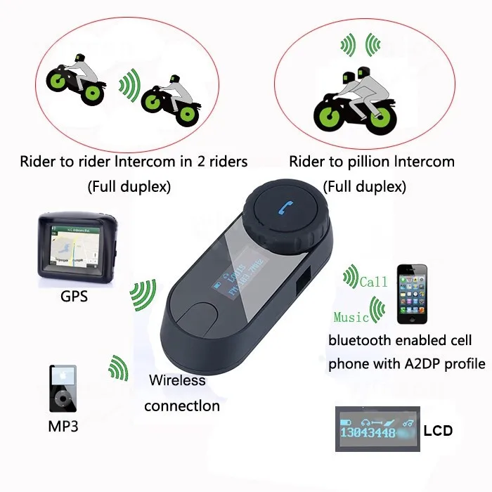 FreedConn TCOM-SC BT домофон Bluetooth мотоциклетный шлем Интерком гарнитура ЖК-экран fm-радио, мягкий микрофон для шлема