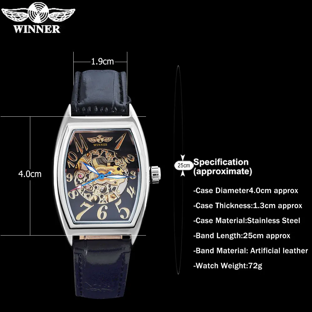 Часы скелетоны Мужские механические с кожаным ремешком|leather band watch|band modelleather
