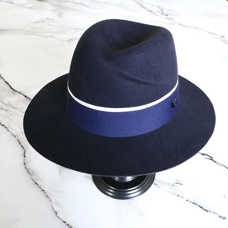 Фибоначчи Высокое качество осень зима Fedora дамы шапки для женщин М шерсть фетровая шляпа аксессуар для волос Кепка