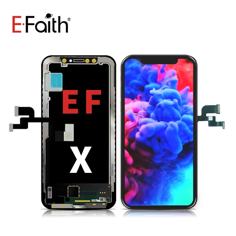 1 шт. EFaith EF бренд мягкий OLED для iPhone X OLED/AMOLED ЖК-дисплей сенсорный экран дигитайзер сборка