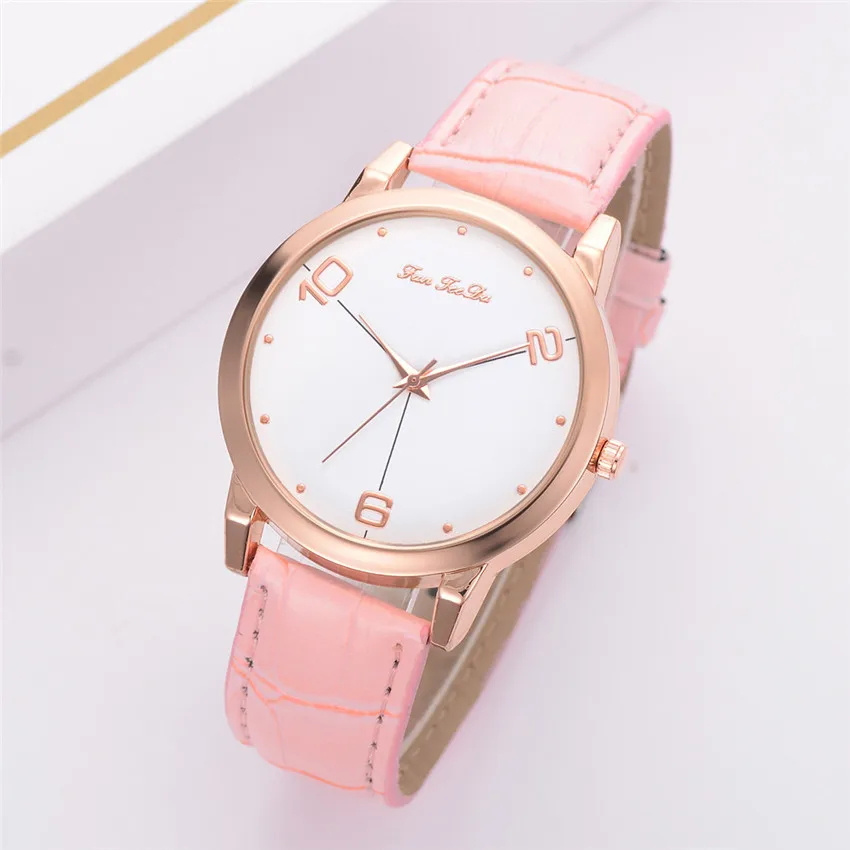 Горячая Распродажа модные кварцевые часы с кожаным ремешком Роскошный топ