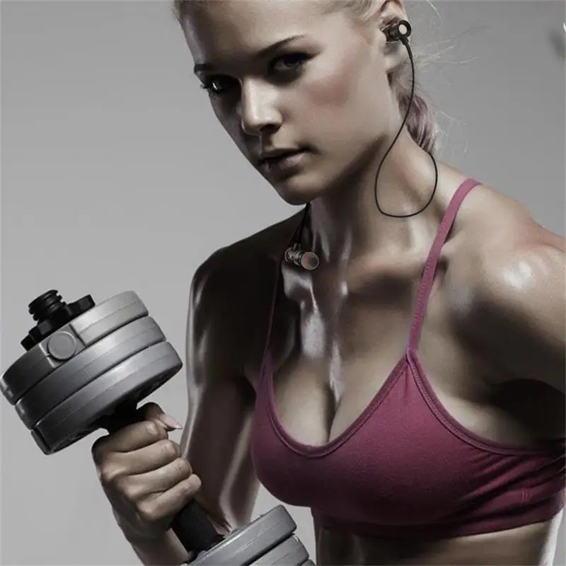 Беспроводные Bluetooth наушники спортивные микрофон супер бас гарнитура для iphone8 xiaomi