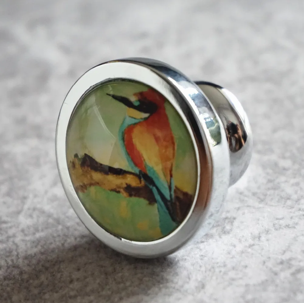 Ручки для шкафа Art Birds/ручки ящиков ручной работы/кухонная фурнитура Ручка