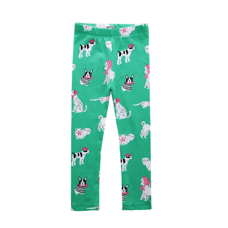 Брюки с рисунком для девочек брюки принтом милых собак Лидер продаж детская