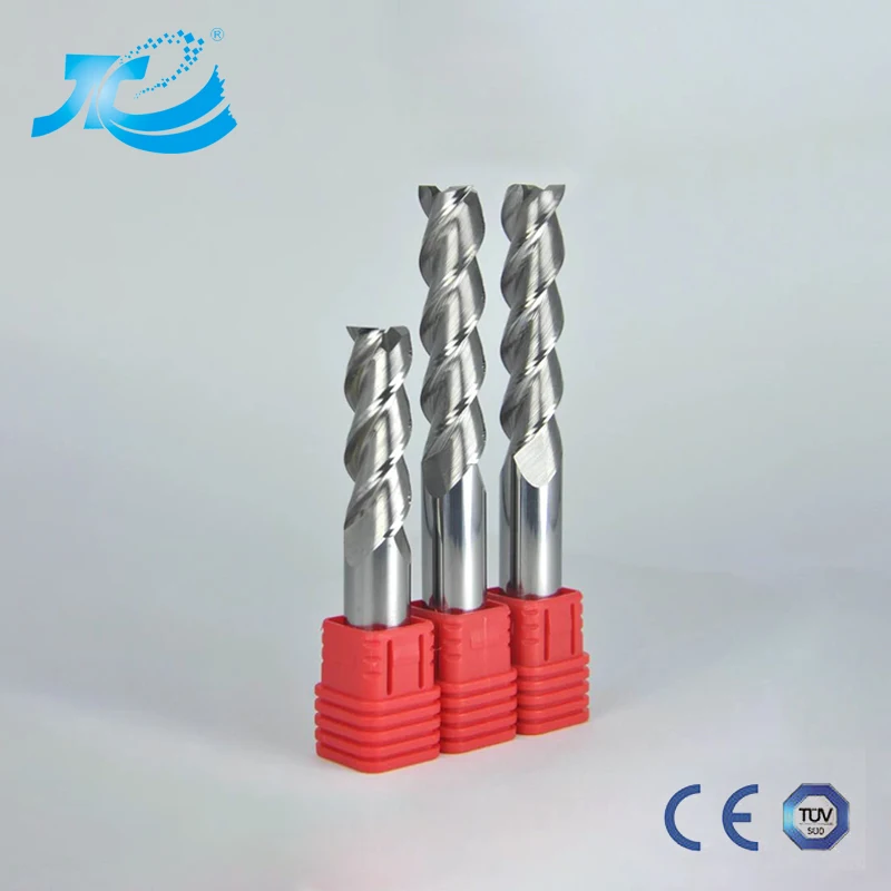 Квадратные карбидные торцевые фрезы HRC55 для алюминиевой без покрытия