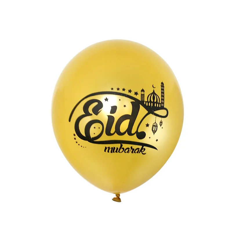 Ramadan Decoration Balloons 50 pcs/lot Eid Mubarak Gold Silver White Party Decoraions Supplies Balloon | Дом и сад