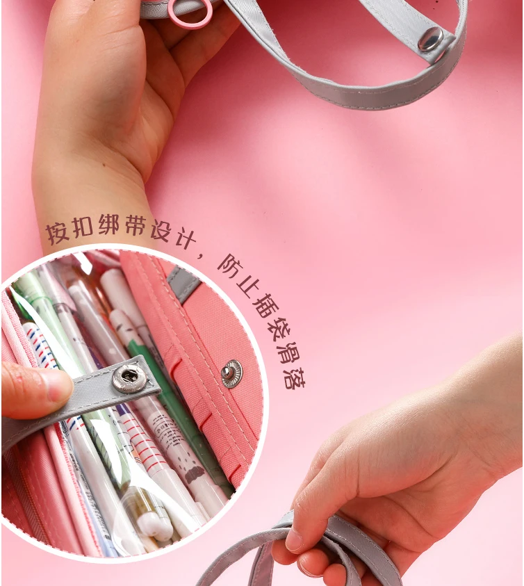 Multifunctional Pencil bag Waterproof oxford choth Detachable Pen bag For School pencil Case Cosmetic case etui wash bag