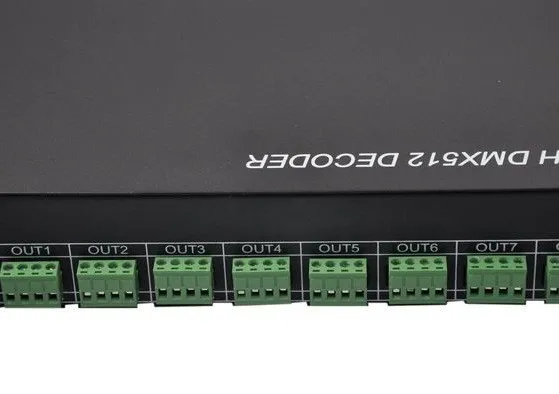 DHL 24CH DMX-PWM декодер Общий цифровой контроллер сигнальный переключатель для светодиодный освещения