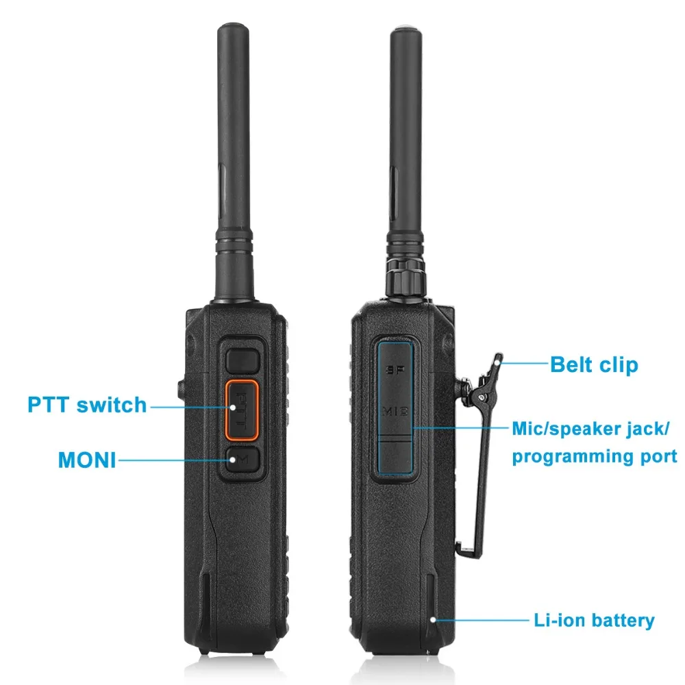 MD-380 DMR радио Совместимо с Motorola Tier1/2 двухдиапазонный UHF VHF 5 Вт TYT DMR цифровая рация md380 Baofeng DMR DM-8HX