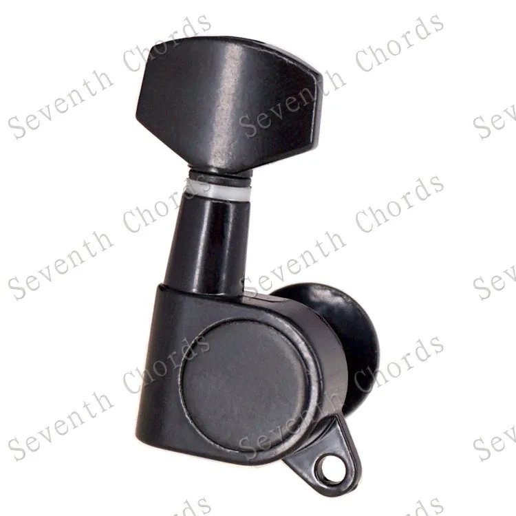 Набор 6 шт. Sealed-gear Guitar Tuning Pegs ключи тюнеры машинные головки для гитары-хромовый и черный и золотистый выбор