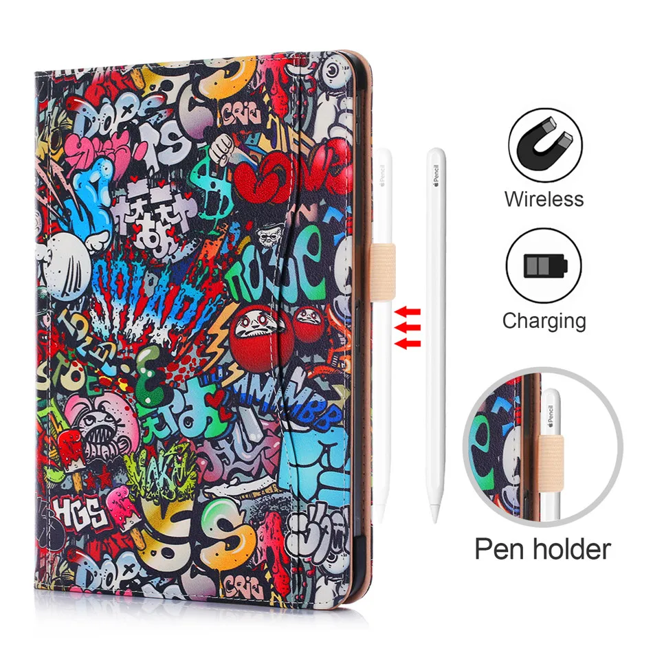 Чехол для iPad Pro 1"() Smart Cover Funda Skin для нового iPad Pro 11 дюймов ручной держатель подставка Coque Shell+ пленка+ стилус