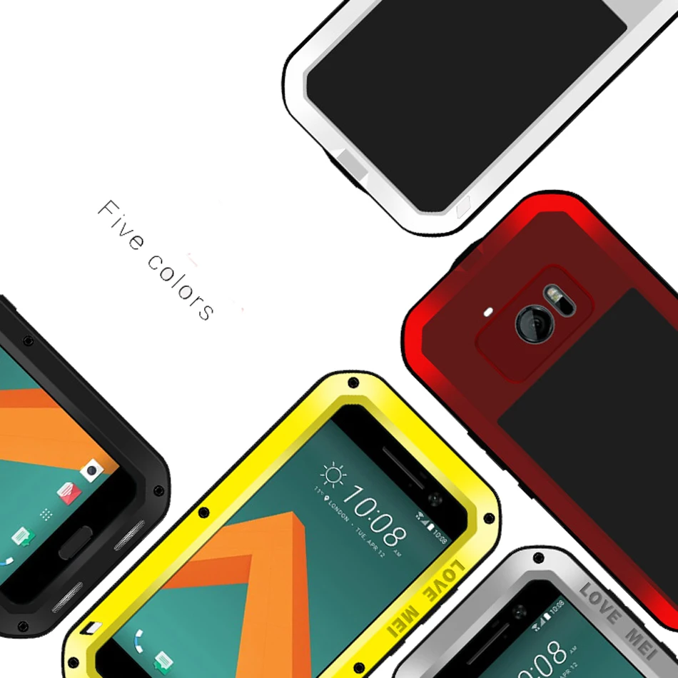 Любовь Мэй для HTC M10 телефон Чехол мощный ударопрочный призма Металл Алюминий