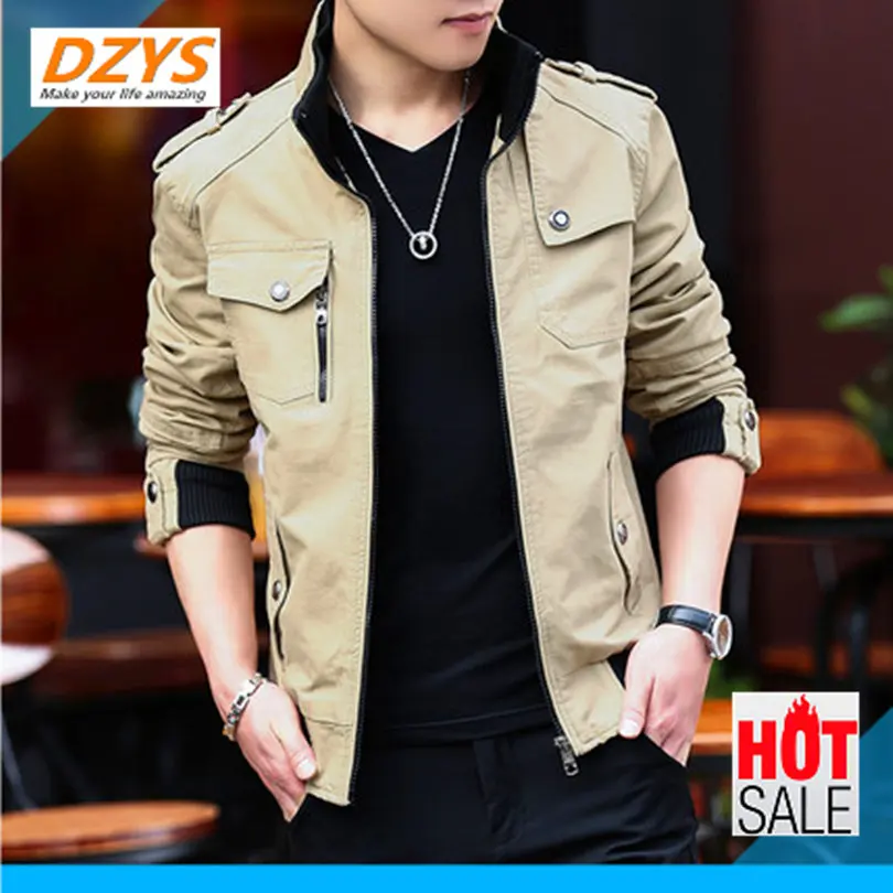 

DZYS-YH 2018 Men's Jackets Autumn winter trends handsome denim jackets men's casual Tops gacket