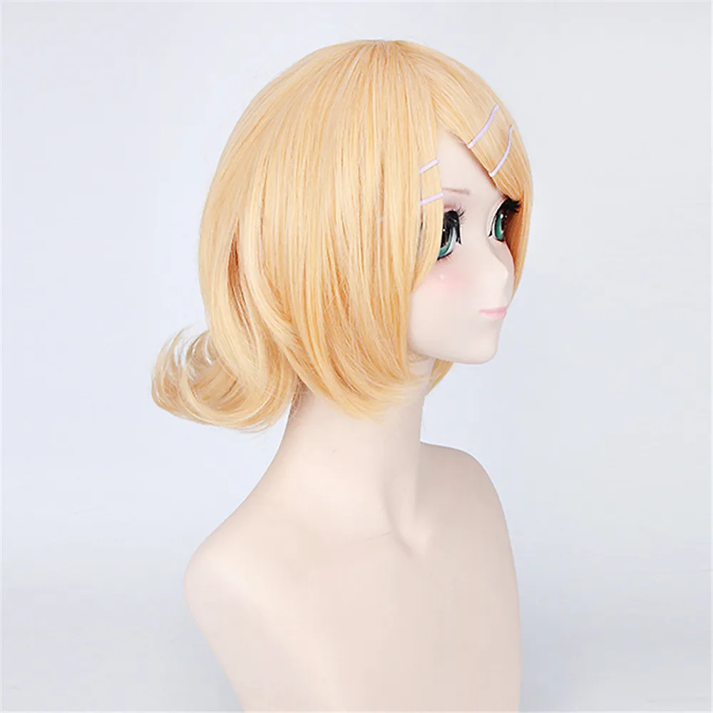 VOCALOID Kagamine Rin Len Wig термостойкие синтетические волосы парики + парик Cap|Костюмы