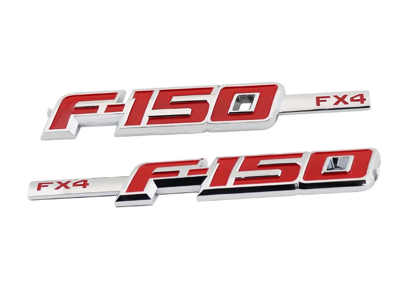2 шт. хромированный красный FX4 F 150 для Raptor Sport Fender эмблема значок стикер|Наклейки на