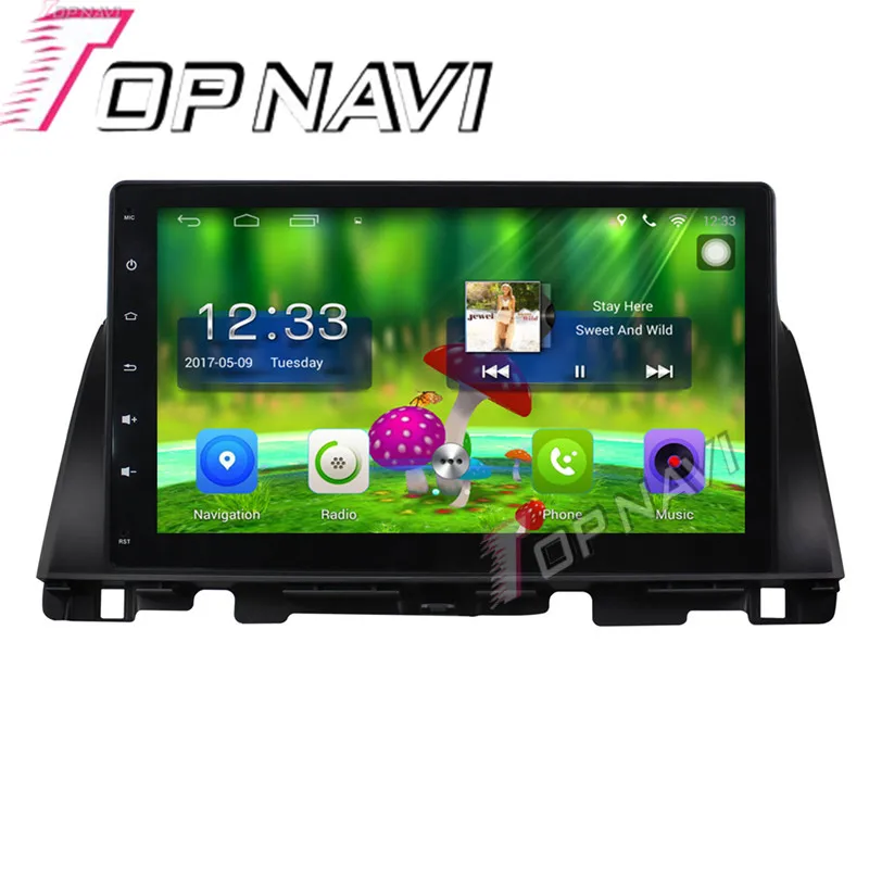 Topnavi 10 1 ''четырехъядерный Android 6 0 Автомобильный GPS навигатор для KIA K5 2016 Радио
