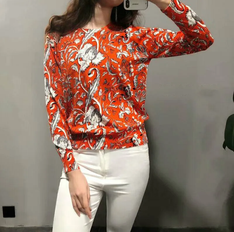blouse6 Женские блузки Новая модная офисная рубашка с длинным рукавом шелковая блузка с принтом Рубашки повседневные топы Blusas Femininas Chemise Femme - Цвет: blouse6