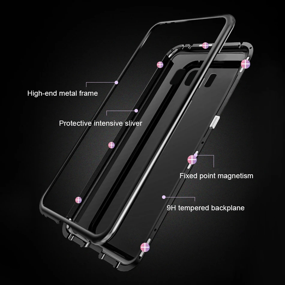 Магнитный адсорбционный стеклянный чехол для телефона Xiaomi Redmi Note 7 5 6 Pro 6a Mi 9 8 Lite Mi9