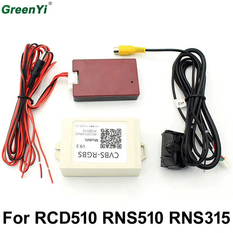 V9.3 CVBS RGB адаптер и AV конвертер для VW Volkswagen RCD510 RNS510 RNS 510 315 RCD флип логотип Камера|cvbs