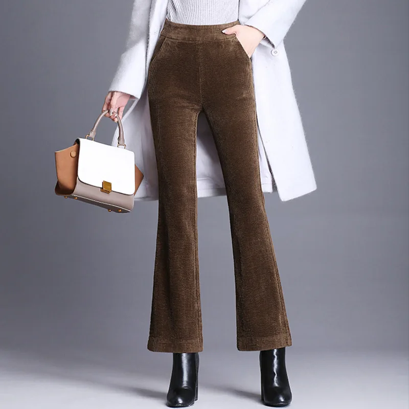 Новые осенние и зимние штаны корейские модные вельветовые спортивные уличная