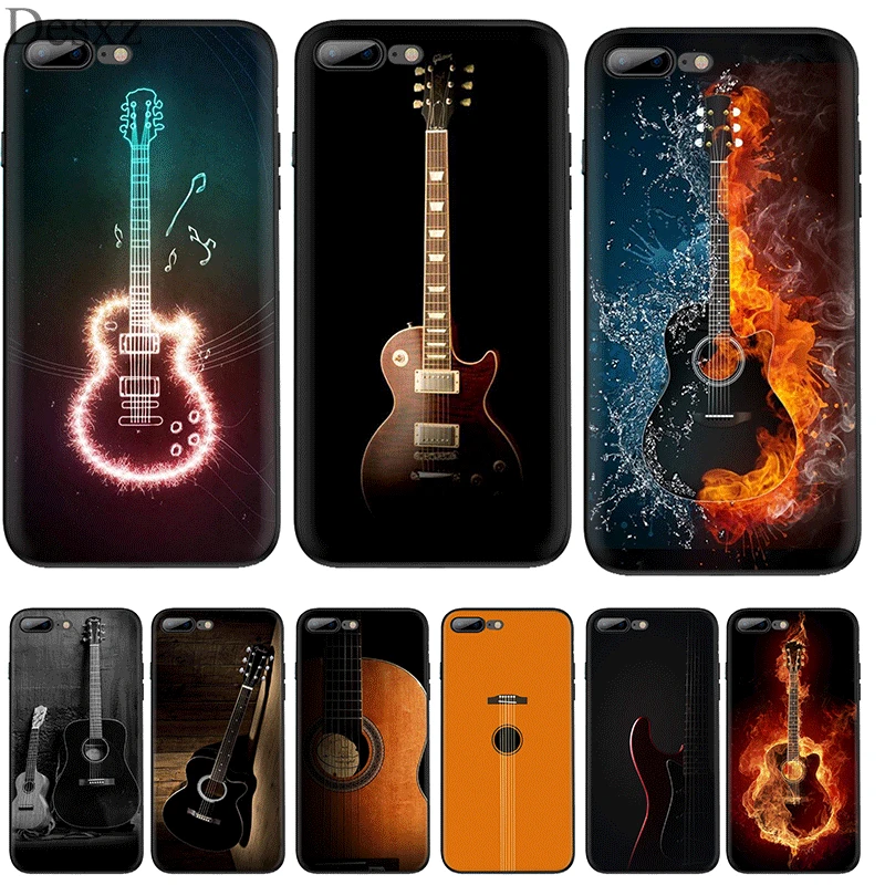 Силиконовый ТПУ чехол для телефона с гитарным усилителем Marshall iPhone 11 Pro X XS Max XR 6 6s 7 8