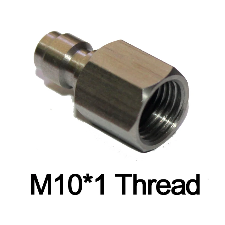 PCP воздушный пистолет внутренняя резьба 1/8-27 NPT M10* 1 1/8BSP мужской Быстрый разъединитель адаптер из нержавеющей стали заполняющий ниппель Пейнтбол - Цвет: M10
