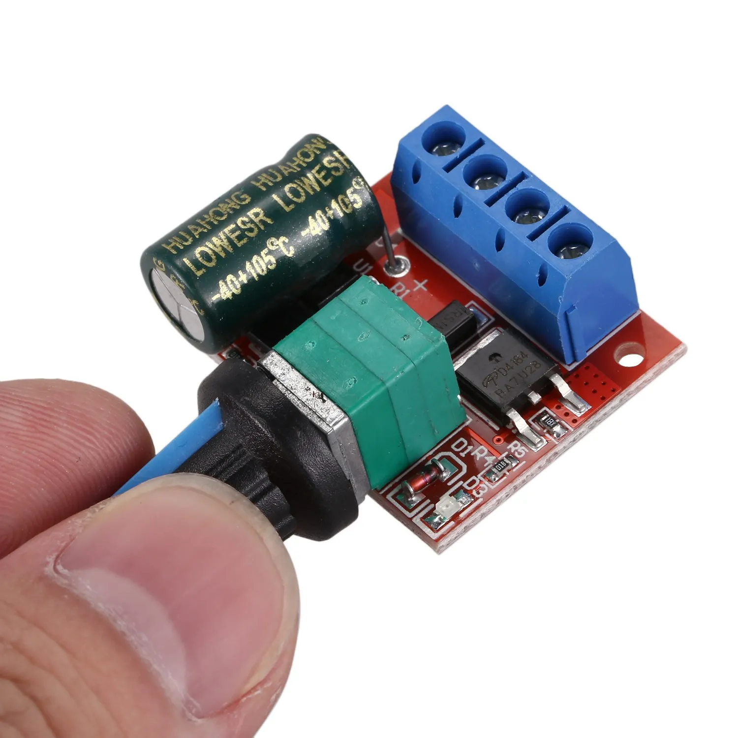 1 шт. DC5-35V 5A ШИМ контроллер скорости двигателя постоянного тока Светодиодный светильник Диммер 10 кГц Контроллер Вольт регулятор электрический мотор постоянного тока платы