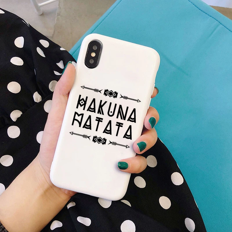 Hakuna Matata Король Лев Тимон Мягкий силиконовый чехол для телефона чехол для iPhone 5 5S SE 6 6s 7 8 plus X Xs XR max pumbaa simba - Цвет: W-1340