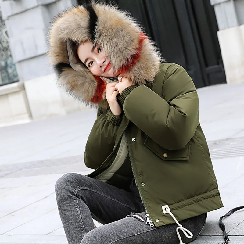 2020 Новое поступление зимняя куртка женская короткая верхняя одежда модная с