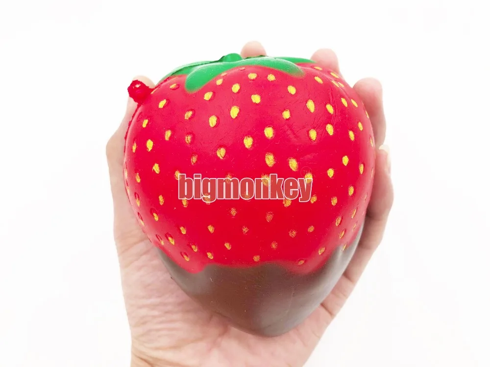Новый 11 см 1 шт. Jumbo шоколадный Джем клубника Squeeze Мягкие Kawaii Милые ремни медленно