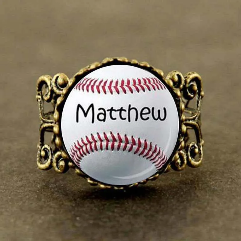 Для мужчин стимпанк Личность Бейсбол кольцо софтбольные украшения Little League мама