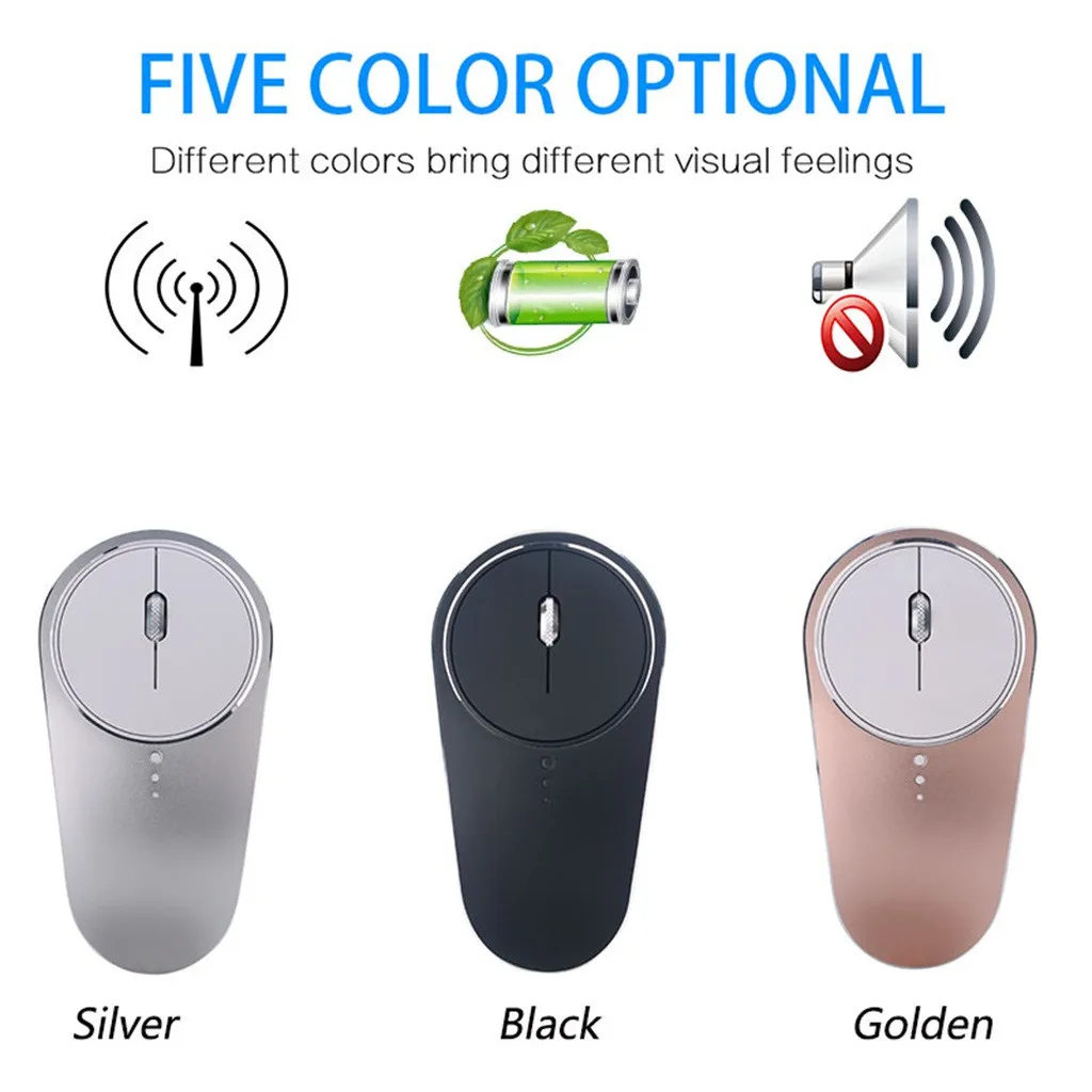 Zelotes мышь для ноутбука 1600 dpi Беспроводная 2 4G заряжающая оптическая Ergonom