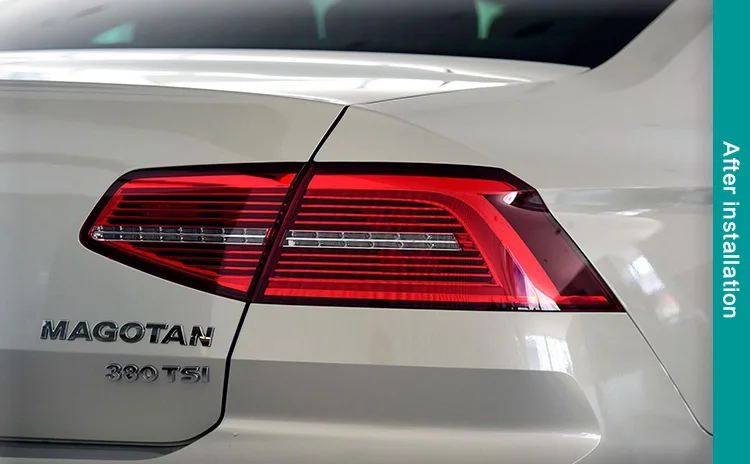 AKD автомобильный Стайлинг для VW Passat B8 задние фонари Passat светодиодный задний фонарь светодиодный DRL Dynami сигнал тормоза заднего хода авто аксессуары